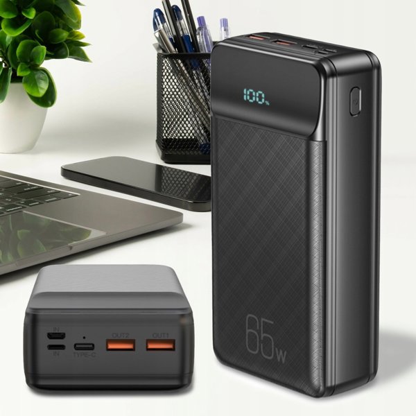 XO laptop power bank  PR201 65W 30000mAh black