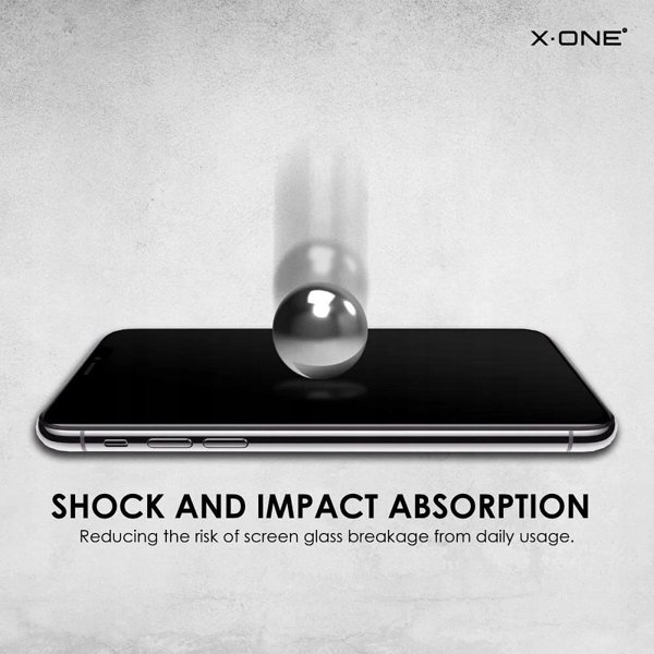 X-One Σκληρυμένο Γυαλί Full Cover Extra Strong Ματ - για iPhone 17 Air (full glue) μαύρο