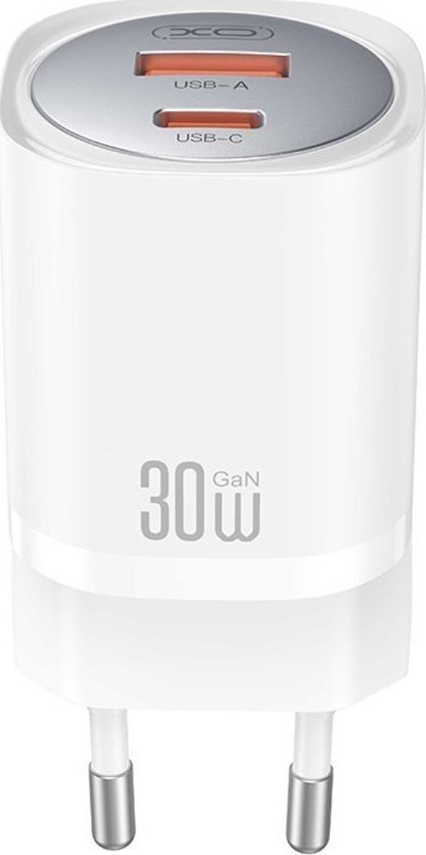 Φορτιστής τοίχου XO CE21 PD 30W 1x USB-C 1x USB λευκός 6920680853892