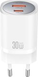 Φορτιστής τοίχου XO CE21 PD 30W 1x USB-C 1x USB λευκός 6920680853892