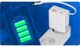 XO wall charger CE31 1x USB 1x USB-C 30W white with retractable USB-C cable 6920680819478