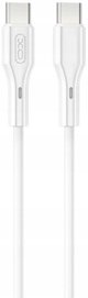 XO wall charger CE29 PD 20W 1x USB-C 1x USB white + cable USB-C - USB-C