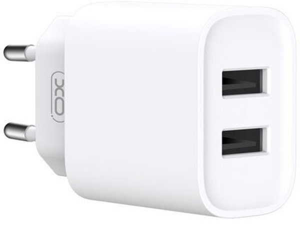 Φορτιστής τοίχου XO CE02C 2x USB 2,1A λευκός 6920680880843