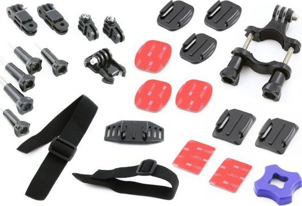 Xrec Σετ Βάσεις Στήριξης 26 σε 1 για GoPro Hero 1/2/3/3+/4, Mounting Kit