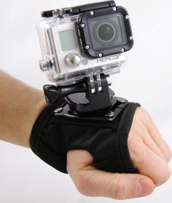 Xrec Βάση Χειρός για Κάμερες Δράσης GoPro, SJCAM, Xiaomi, Περιστρεφόμενη 360 Μοιρών, Μαύρη