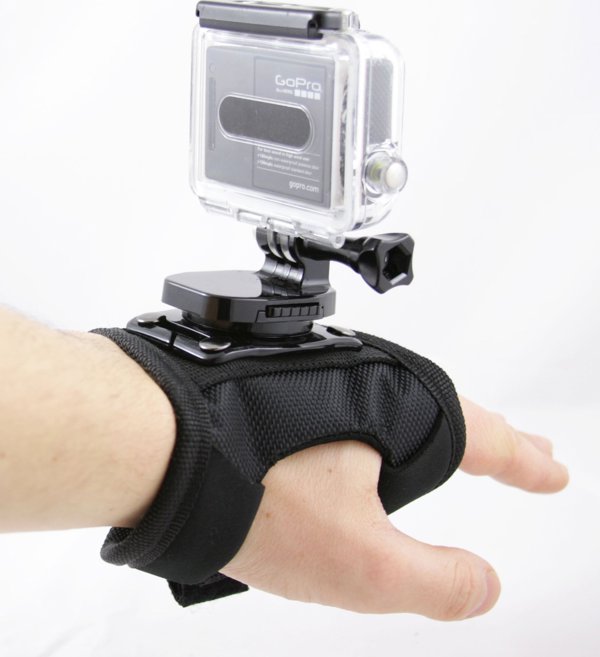 Xrec Βάση Χειρός για Κάμερες Δράσης GoPro, SJCAM, Xiaomi, Περιστρεφόμενη 360 Μοιρών, Μαύρη
