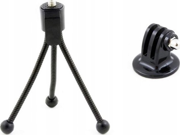 Xrec Εύκαμπτο Μίνι Τρίποδο για GoPro Hero, SJCAM και Φωτογραφικές Μηχανές, Μαύρο