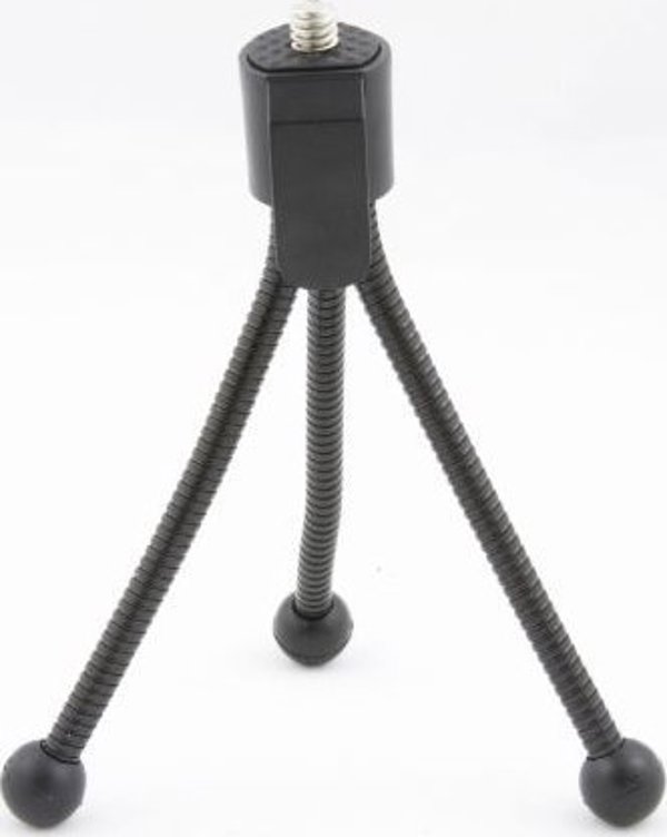 Xrec Εύκαμπτο Μίνι Τρίποδο για GoPro Hero, SJCAM και Φωτογραφικές Μηχανές, Μαύρο