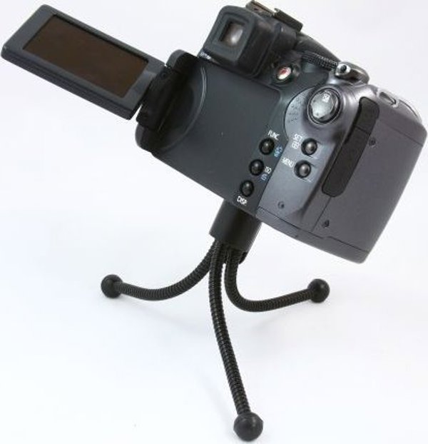 Xrec Εύκαμπτο Μίνι Τρίποδο για GoPro Hero, SJCAM και Φωτογραφικές Μηχανές, Μαύρο