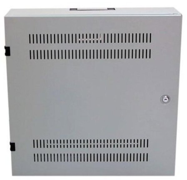 XtendLan 19" nástěnný vertikální rozvaděč 2U+4U 540x150, perforované dveře, šedý