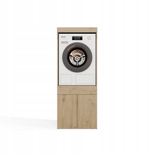 Topeshop Έπιπλο Μπάνιου POLA TWIN 1S με Συρτάρι για Πλυντήριο ή Στεγνωτήριο, Χρώμα Dab Artisan