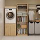 Topeshop Έπιπλο Μπάνιου POLA TWIN 1S με Συρτάρι για Πλυντήριο ή Στεγνωτήριο, Χρώμα Dab Artisan