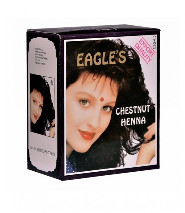 XXX_Loreal (L’Oreal Paris) Set, Eagles, Henna Hair Color, Henna, Permanent Hair Dye,  Chestnut, 6 pcs, 10 g For Women