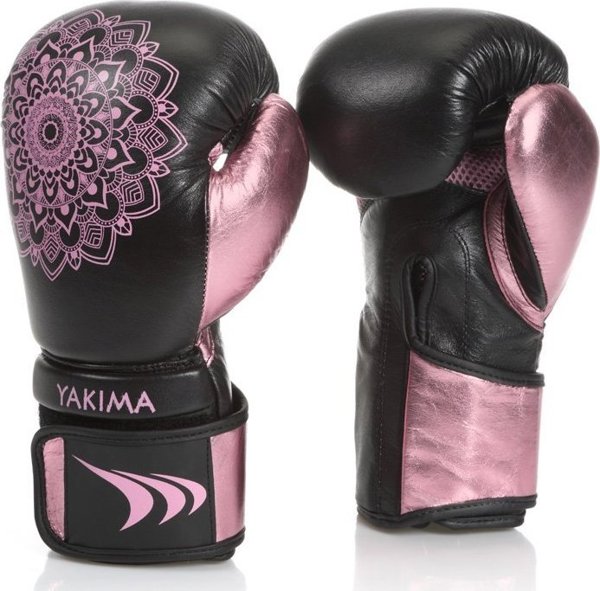 YakimaSport Rekawice kobiece Mandala Black/Pink 8 oz