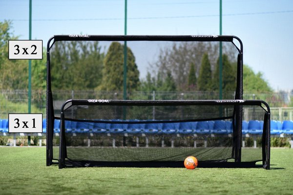YakimaSport Δίχτυ Για Τέρμα Ποδοσφαίρου Giza 3x2m, Μαύρο