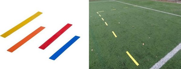 Σημάδια πεδίου YakimaSport επίπεδα - μπλε λουριά