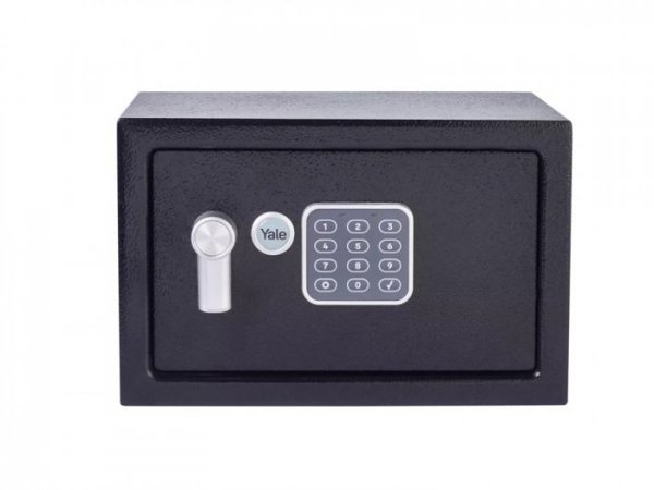 Yale Sejf z Zamkiem Elektronicznym Yale Czarny 8,6 L 20 x 31 x 20 cm Stal