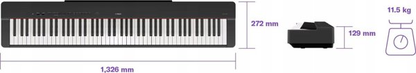 Yamaha Yamaha P-225B - Pianino cyfrowe