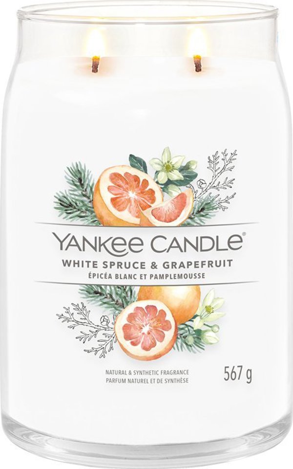 Yankee Candle Yankee Candle Signature Λευκό Έλατο & Γκρέιπφρουτ Μεγάλο Κερί 567g