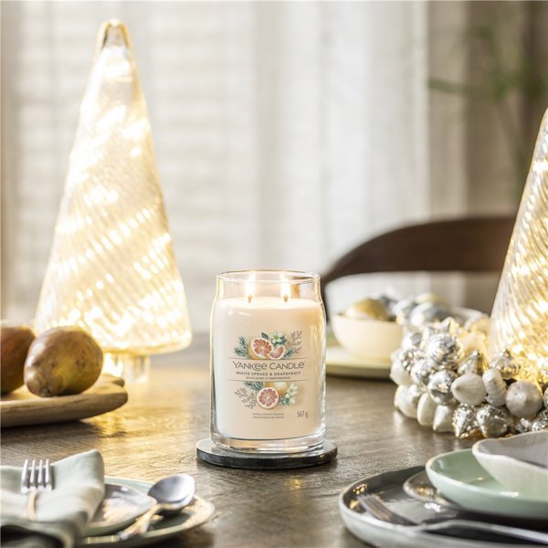 Yankee Candle Yankee Candle Signature Λευκό Έλατο & Γκρέιπφρουτ Μεγάλο Κερί 567g