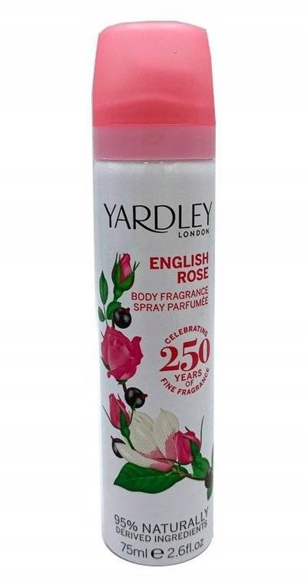 Yardley, English Rose, Scented Spray, For Women, 75 ml For Women