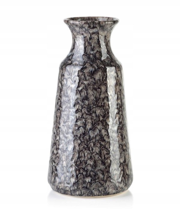 YARINE GREY Βάζο 9,5XH30,5CM