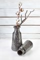 YARINE GREY Βάζο 9,5XH30,5CM