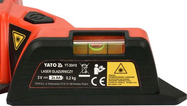 Yato Γραμμικό Λέιζερ YT-30410, Κόκκινη Δέσμη, Εμβέλεια 10m για Πλακάκια και Κατασκευές