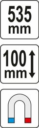 Yato Πρότυπο Προφίλ Αντιγραφής Σχημάτων 565mm 37364 με Μαγνήτες