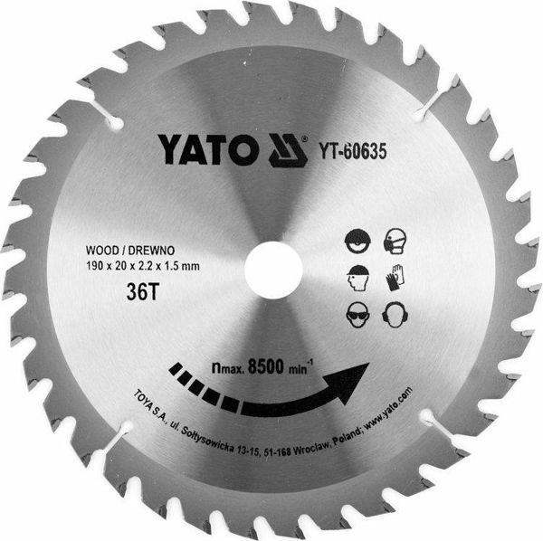 Yato YATO PILA TARCZ.WID. 190*36*20 60635 YT-60635