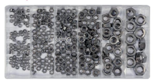 Yato Set nakretkow nierdzewnych M3-M10 300szt
