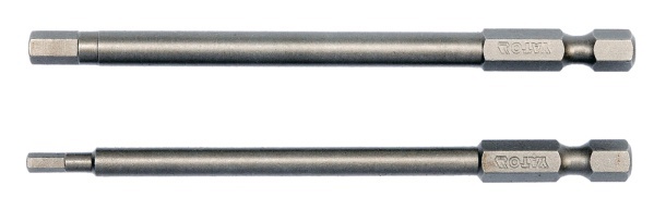 Yato Άκρα κατσαβιδιού Hex tamperproof 3x100mm 5x100mm 1/4 2τεμ YT-0494