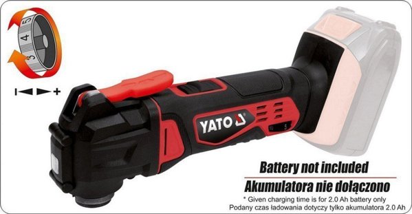 Yato Πολυλειτουργικό Εργαλείο Ταλάντωσης 18V (YT-82819) - Solo (Χωρίς Μπαταρία & Φορτιστή)