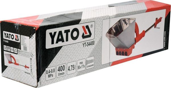 Yato YT-54400 Πνευματικό Μηχάνημα Σοβατίσματος Τοίχου από Ανοξείδωτο Ατσάλι με Ορειχάλκινη Βαλβίδα