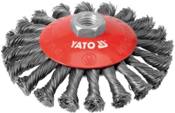 Yato Szczotka tarczowa z gwintem drut splatany 125mm YT-4764