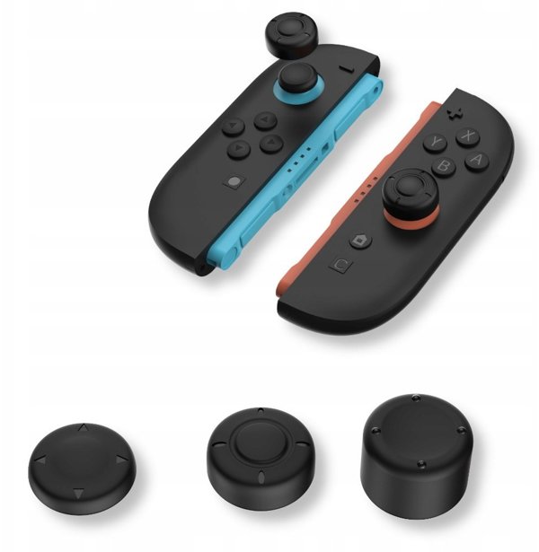 YAXO Επενδύσεις για joystick Joy-Con THUMBSTICK SET για NS2 Techno Μαύρο