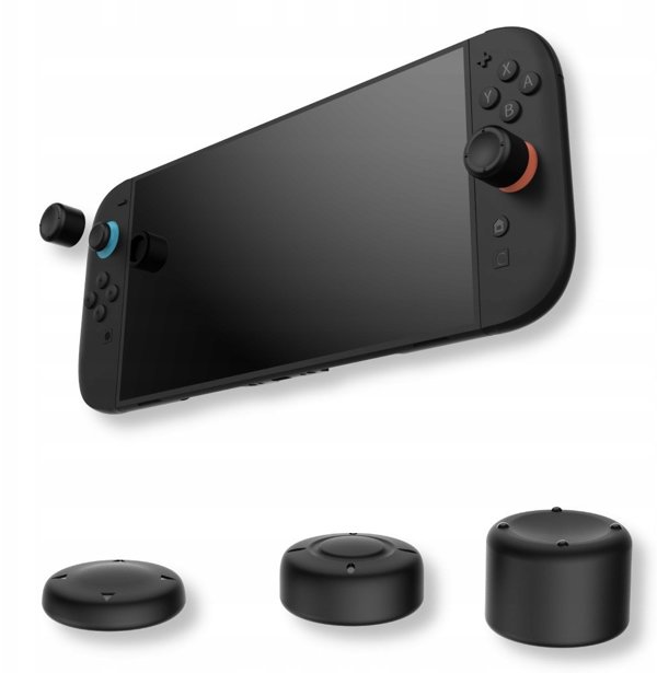 YAXO Επενδύσεις για joystick Joy-Con THUMBSTICK SET για NS2 Techno Μαύρο