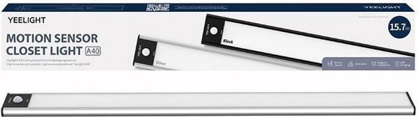 Yeelight Closet Light Λάμπα Ντουλάπας με Αισθητήρα Κίνησης 40cm, Ασημί