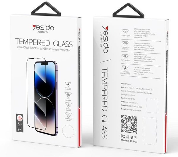 Yesido Γυαλί 5D iPhone 13 / 13 Pro TG01