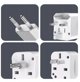 yesido Uniwersalny Adapter MC25 750W 3A UK/EU/US/AU, WHITE / BIALY