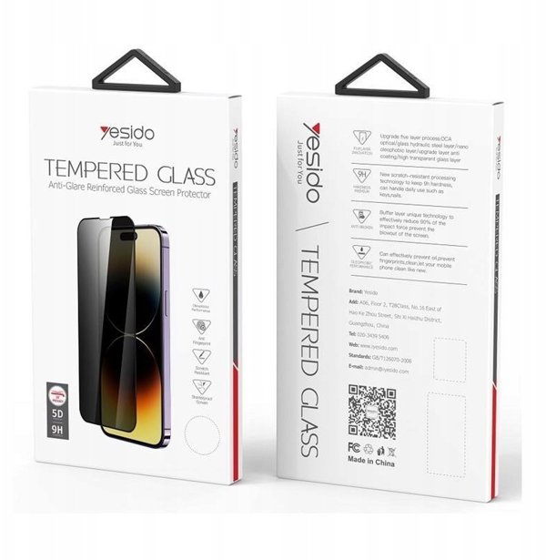 yesido Szklo Privacy iPhone 16 Pro Max TG02