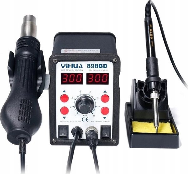 Yihua Litavimo stotelė 2in1 Yihua 898BD su karštu oru 700W
