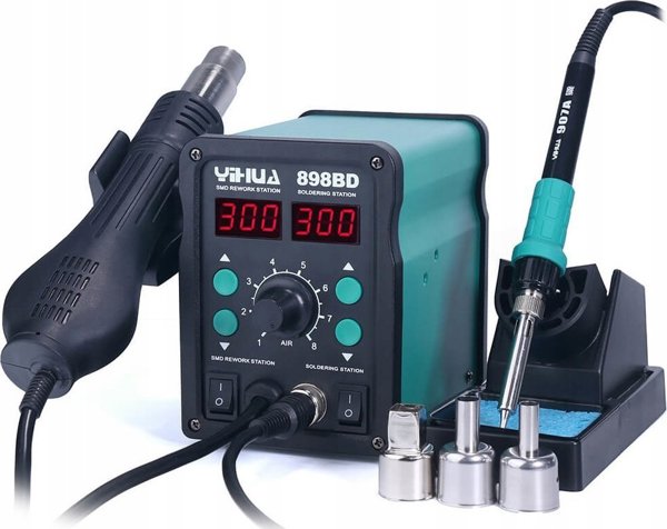 Yihua Litavimo stotelė 2in1 Yihua 898BD su karštu oru 700W