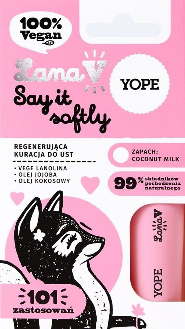Yope Lana V Regenerujaca Kuracja do ust SAY IT SOFTLY 5g