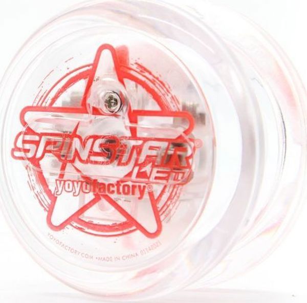 YoYoFactory YoYoFactory Spinstar Yoyo, Διάφανο Σώμα με Κόκκινο Χρώμα