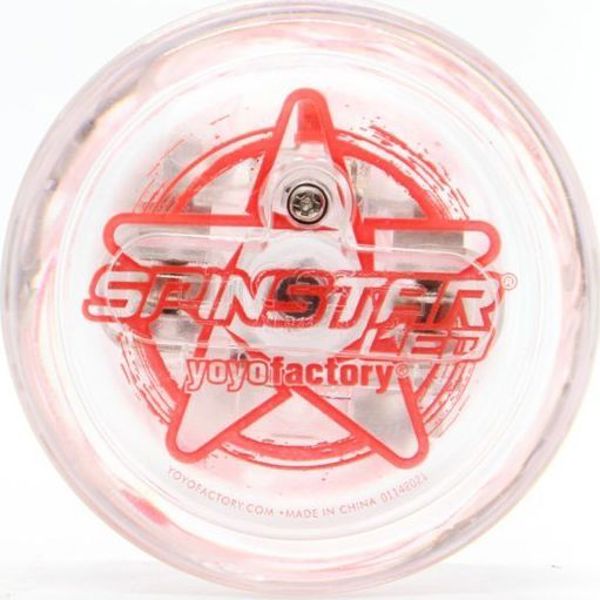 YoYoFactory YoYoFactory Spinstar Yoyo, Διάφανο Σώμα με Κόκκινο Χρώμα