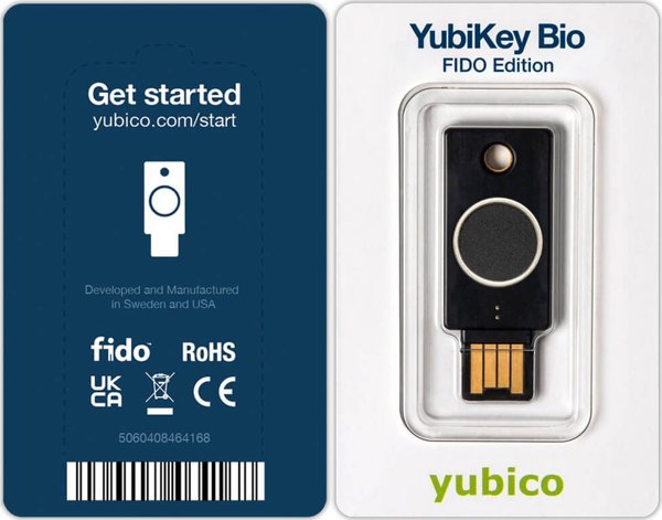 Yubico YubiKey Bio - Βιομετρικό Κλειδί Ασφαλείας USB-A