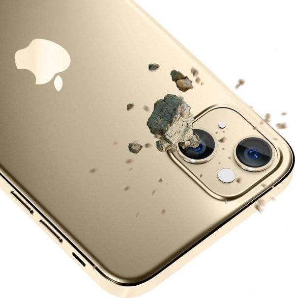 3MK Lens Protection Pro Υβριδικό Γυαλί Φακού Κάμερας για Apple iPhone 14 - Χρυσό