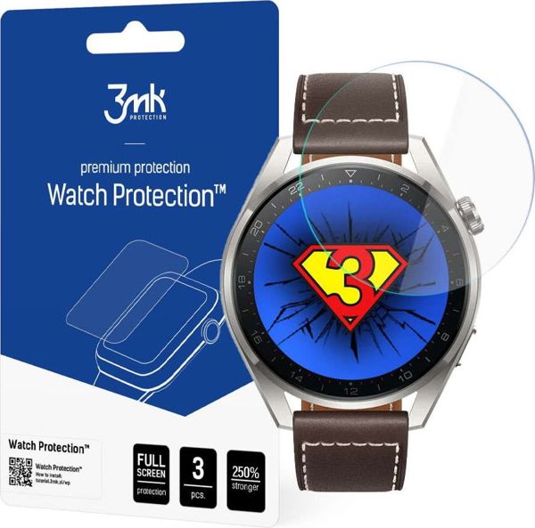 Υβριδικό Γυαλί Προστασίας 3MK FlexibleGlass για Huawei Watch 3 Pro, Διαφανές