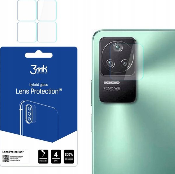 3MK Lens Protection Υβριδικό Γυαλί Φακού Κάμερας για Xiaomi POCO F4 5G - [4 Συσκευασίες]